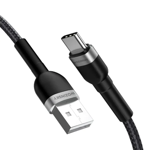 Wozinsky WNBAC2 USB-A / USB-C 2.4A kábel 2 m - fekete - 2
