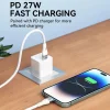 Wozinsky WSTCL2 Lightning / USB-C PD 27W kábel 2 m - fehér thumbnail