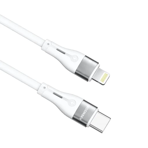 Wozinsky WSTCL1 Lightning / USB-C PD 27W kábel 1 m - fehér - 2