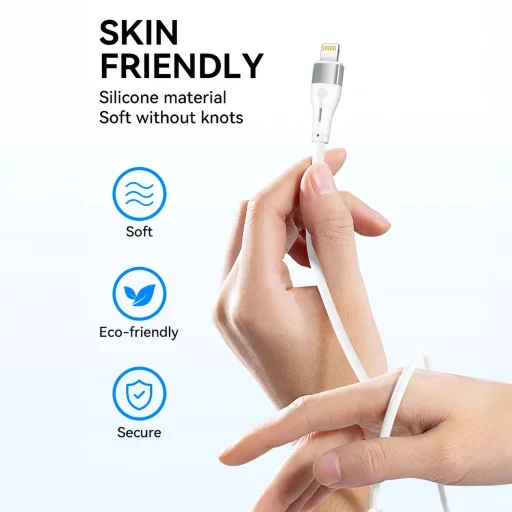 Wozinsky WSTCL2 Lightning / USB-C PD 27W kábel 2 m - fehér - 8