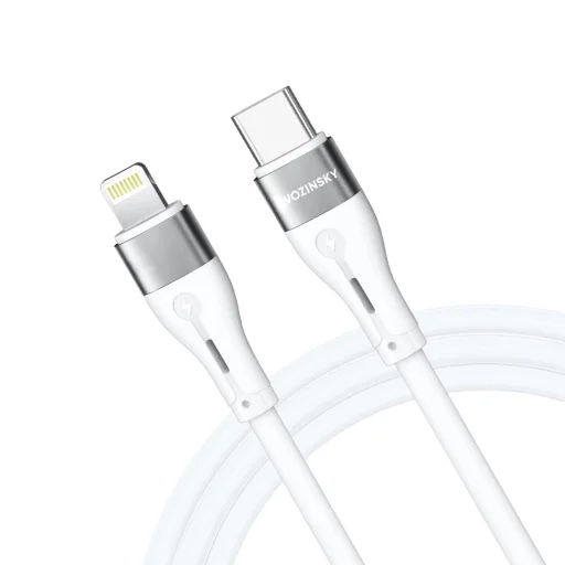 Wozinsky WSTCL2 Lightning / USB-C PD 27W kábel 2 m - fehér - 4