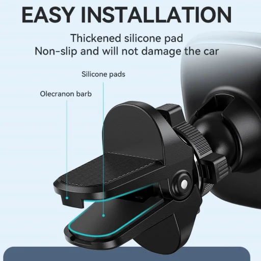 Wozinsky WUMTK mágneses telefontartó autó szellőzőrácsba - fekete - 7