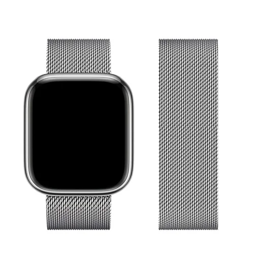 FORCELL F-DESIGN FA03 szíj Apple Watch 42 / 44 / 45 / 49 mm ezüst - 1