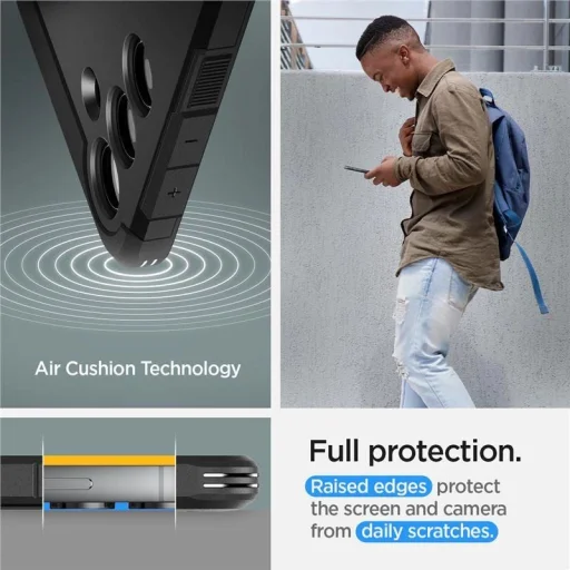  Samsung Galaxy S24+ fekete Spigen Tough Armor tok - 12