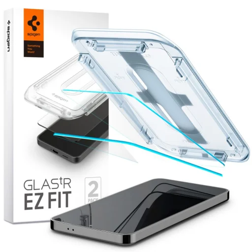 Spigen Glas.tR EZ Fit edzett üveg Samsung Galaxy S25 / S24 - 2 db üvegfólia - 2