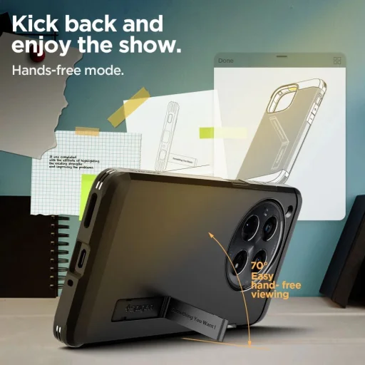  OnePlus 12 fekete Spigen Tough Armor tok - 15