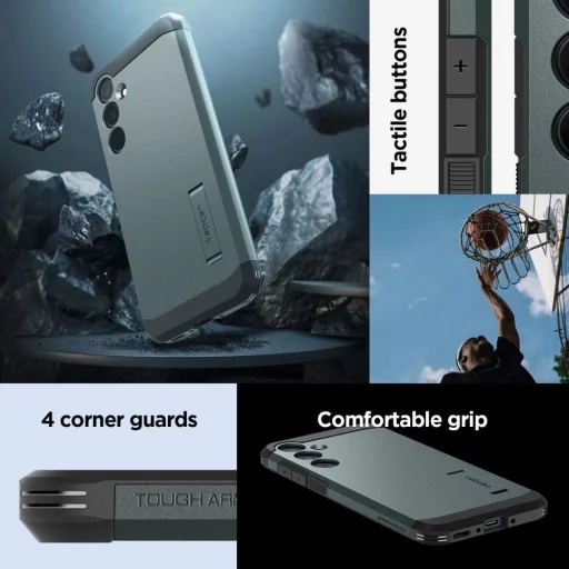  Samsung Galaxy A35 5G Zöld Spigen Tough Armor tok - 15
