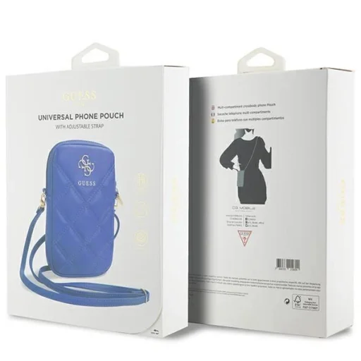 Guess Zip Quilted 4G tok - kék - 5