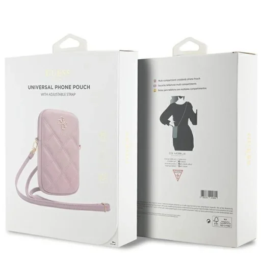 Guess Zip Quilted 4G tok - rózsaszín - 5