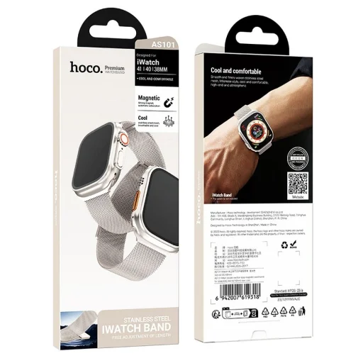 HOCO szíj Apple Watch 38 / 40 / 41 mm AS101 csillag színű - 2
