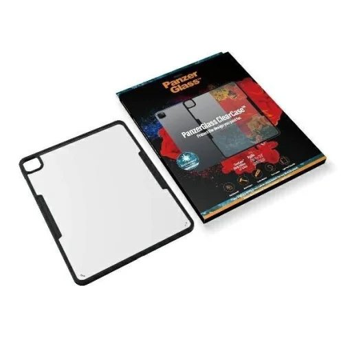 PanzerGlass ClearCase antibakteriális tok iPad Pro 12.9" 2018 / 2020 / 2021 - átlátszó és fekete - 4