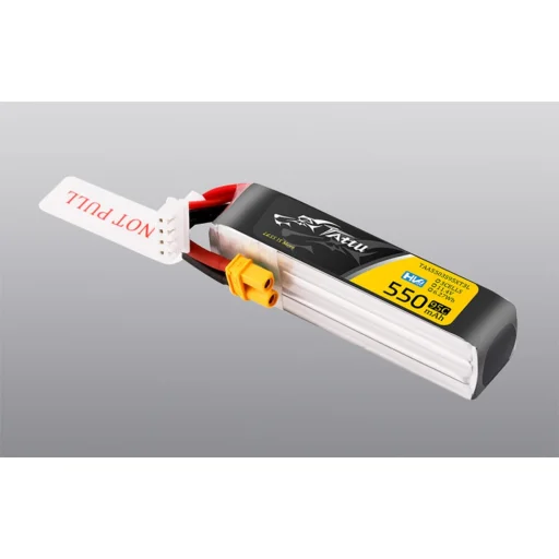 Tattu 3s 550mAh 95C 11.4V HV Lipo akkumulátor XT30 csatlakozóval, hosszú csomag - 6