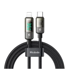 Mcdodo CA-3600 USB-C to Lightning kábel, automatikus kikapcsolás, 36W, 1.2m (fekete)