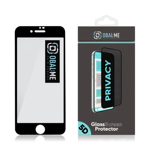 OBAL:ME Privacy 5D üvegfólia Apple iPhone 7/8/SE2020/SE2022 fekete - 3