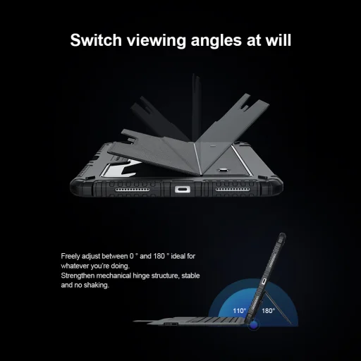 Nillkin Bumper Combo Keyboard Case iPad 10.9 2022 / iPad 11 2025 tok Black - 9