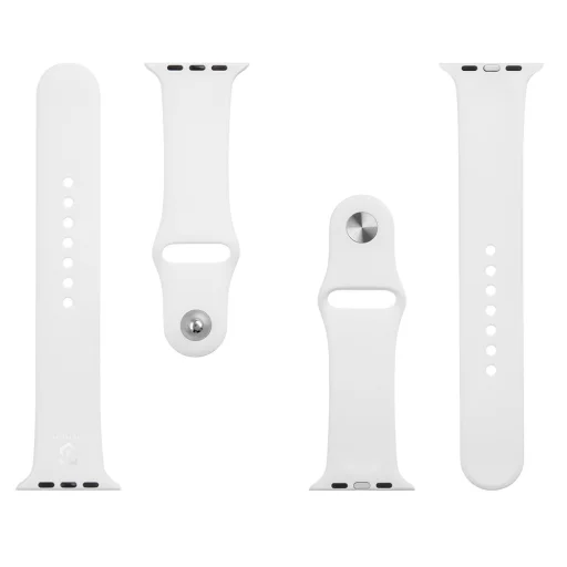 Tactical 499 szilikon szíj Apple Watch 1/2/3/4/5/6/7/8/9/SE 42/44/45mm Fehér - 5