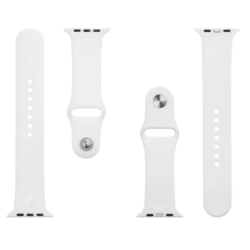 Tactical 499 szilikon szíj Apple Watch 1/2/3/4/5/6/7/8/9/SE 42/44/45mm Fehér - 7