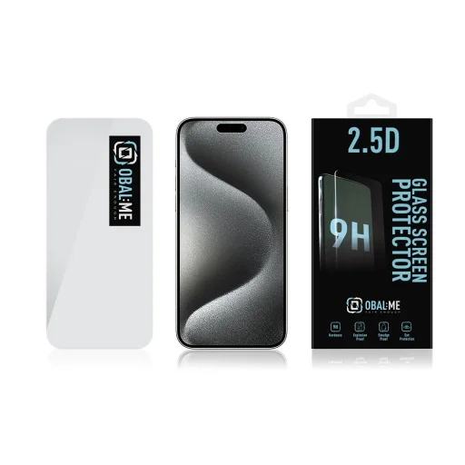 OBAL:ME 2.5D üvegfólia Apple iPhone 15 Pro Max - Átlátszó - 3