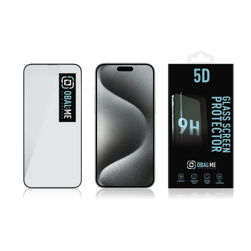 OBAL:ME 5D üvegfólia Apple iPhone 15 Pro Max-hoz Fekete - 3