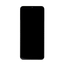 LCD kijelző + Érintőegység Samsung A035G Galaxy A03 Fekete (Szervíz csomag)