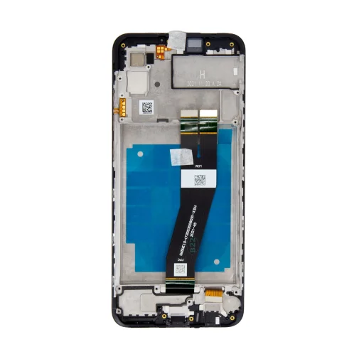 LCD kijelző + Érintőegység Samsung A035G Galaxy A03 Fekete (Szervíz csomag) - 2