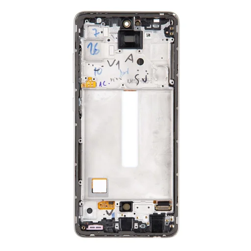 LCD kijelző + Érintőegység Samsung A526/A525 Galaxy A52 Fehér (Szervizcsomag) - 2