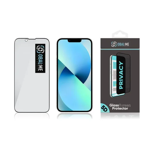 OBAL:ME Privacy 5D Üvegfólia Apple iPhone 13 Mini Fekete - 4