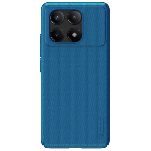 Nillkin Super Frosted zadný kryt pre Xiaomi Poco X6 Pro 5G pávomodrá - 1