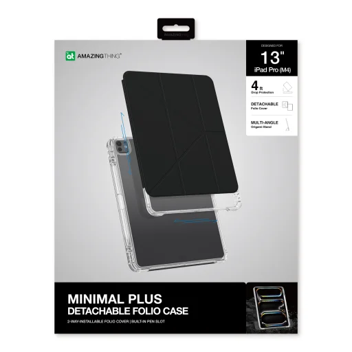 Amazing Thing Minimal Tok 4FT IPADAIR12.9MINBK for Ipad Air 13 M2 2024 fekete - 10