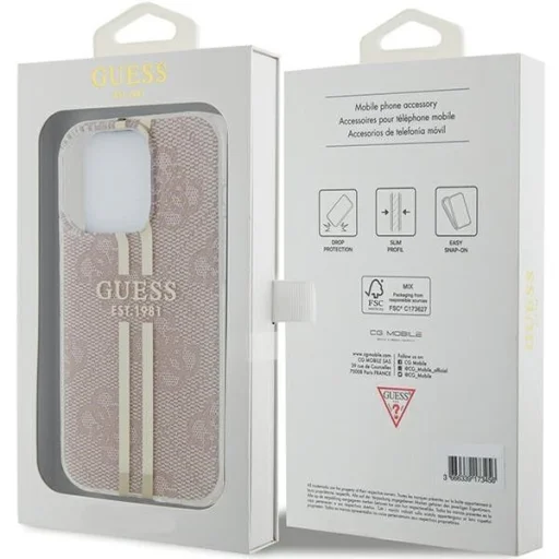 GUESS tok iPhone 14 Pro Max GUHCP14XH4PSEGP (4G Gold Stripe) pink - 8