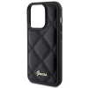 GUESS tok iPhone 15 Pro GUHCP15LPSQSQSK (Quilted Metal Logo) fekete thumbnail