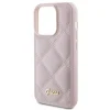 GUESS tok iPhone 15 Pro GUHCP15LPSQSQSP (Quilted Metal Logo) rózsaszín thumbnail