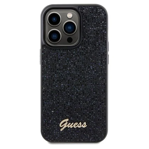 GUESS tok IPHONE 14 Pro GUHCP14LPMSDGSK (Disco Metal Script) fekete - 3