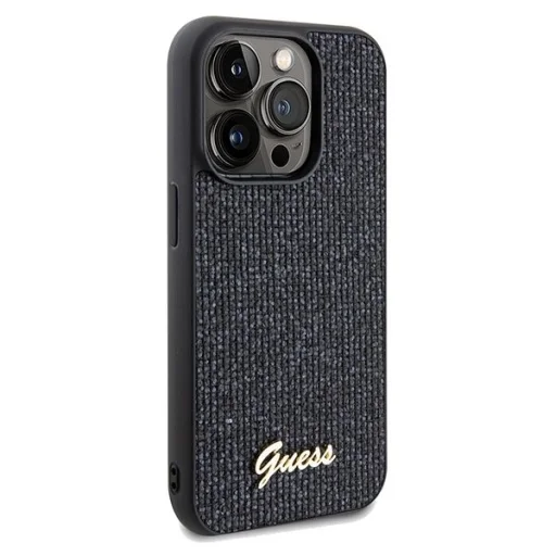GUESS tok IPHONE 14 Pro GUHCP14LPMSDGSK (Disco Metal Script) fekete - 4