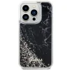 GUESS tok iPhone 14 Pro GUHCP14LLCSGSGK (Liquid Glitter Marble) fekete - 3