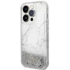 GUESS tok IPHONE 14 Pro GUHCP14LLCSGSGH (Liquid Glitter Marble) fehér thumbnail