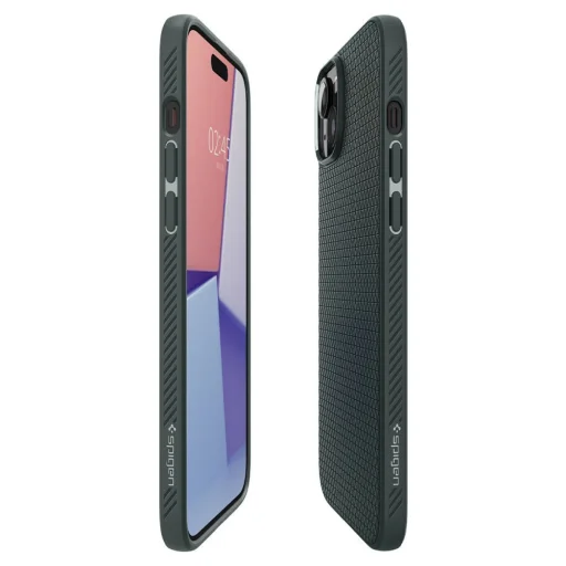  iPhone 15 abyss zöld SPIGEN Liquid Air tok - 8