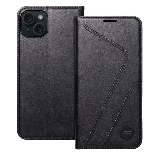 FORCELL F-PROTECT RFID Blocker fliptok iPhone 15 Plus fekete - 3