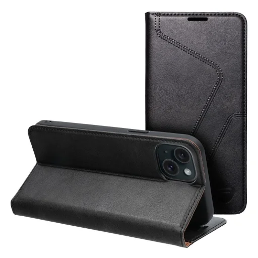 FORCELL F-PROTECT RFID Blocker fliptok iPhone 15 Plus fekete - 1
