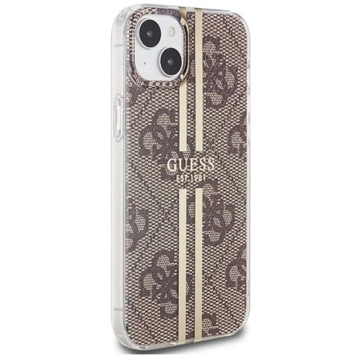 GUESS tok IPHONE 15 Plus GUHCP15MH4PSEGW (4G Gold Stripe) barna - 4