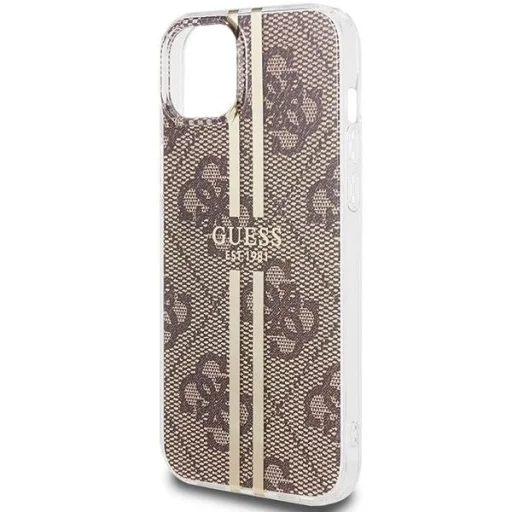 GUESS tok IPHONE 15 Plus GUHCP15MH4PSEGW (4G Gold Stripe) barna - 6