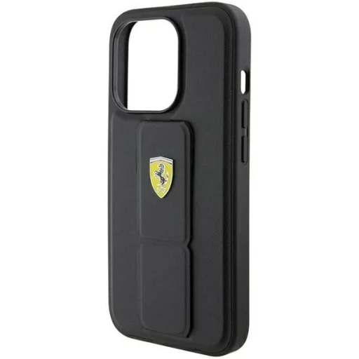 Ferrari Grip Stand Metal Logo tok iPhone 15 Pro Max - fekete - 7