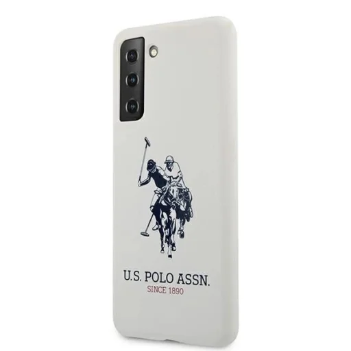 US Polo USHCS21SSLHRWH S21 G991 fehér Silicone Logo tok - 2