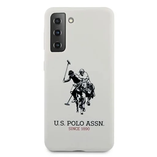 US Polo USHCS21SSLHRWH S21 G991 fehér Silicone Logo tok - 3