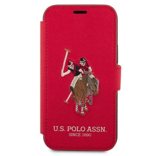 US Polo USFLBKP12MPUGFLRE iPhone 12/12 Pro 6,1" piros fliptok Polo Embroidery Collection - 2