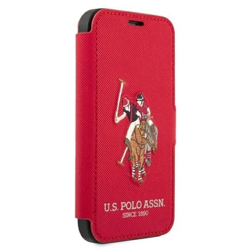 US Polo USFLBKP12MPUGFLRE iPhone 12/12 Pro 6,1" piros fliptok Polo Embroidery Collection - 3