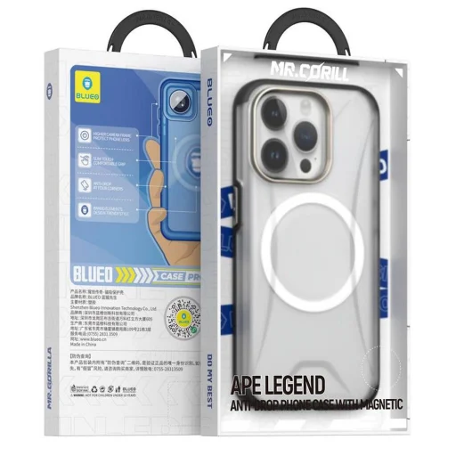 BLUEO APE Legend Anti-Drop tok - Apple iPhone 15 Pro fekete - 1