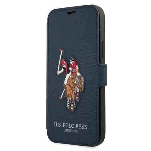 US Polo USFLBKP12MPUGFLNV iPhone 12/12 Pro 6,1" sötétkék fliptok Polo Embroidery Collection - 1