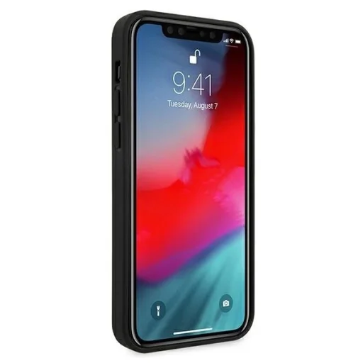 Ferrari FEHQUHCP12LBK iPhone 12 Pro Max 6.7" fekete/fekete kemény fliptok Off Track Quilted tok - 4