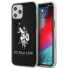 US Polo USHCP12LTPUHRBK iPhone 12 Pro Max 6,7" fekete Shiny Big Logo tok